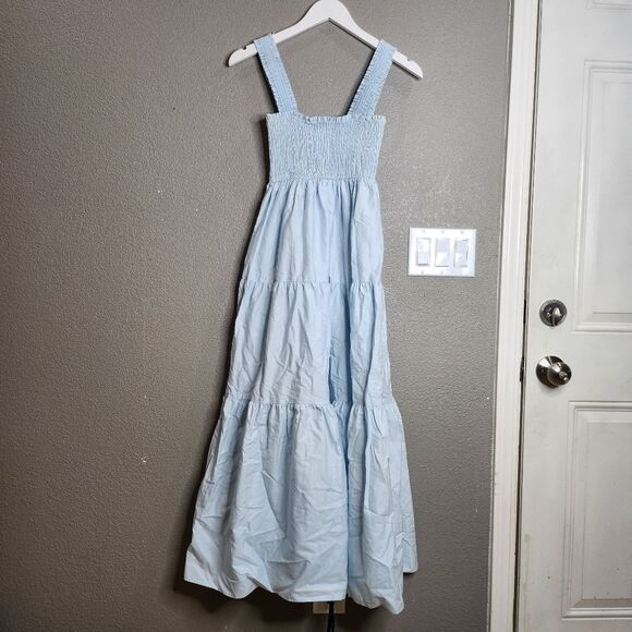 Zara A-line Midi Dress With Wide Straps - Picture 3 of 6